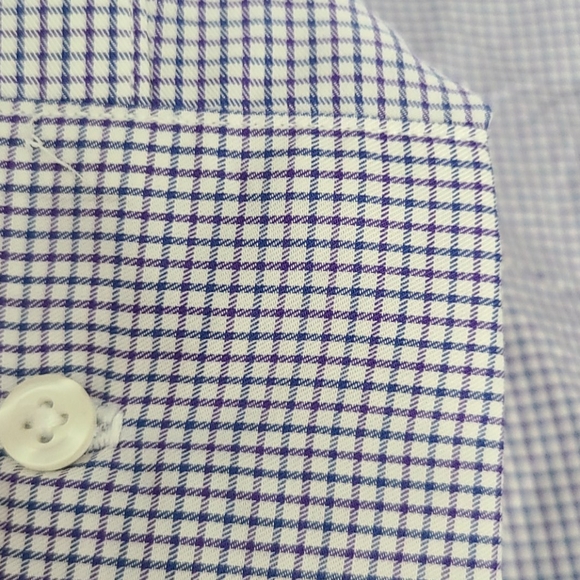 Frank & Eileen purple checkered button up - Picture 5 of 5